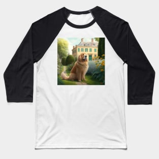 Golde Retriever in French Garden Baseball T-Shirt